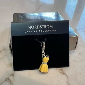 NWT Vintage Nordstrom Crystal Collection Yellow Dress Charm